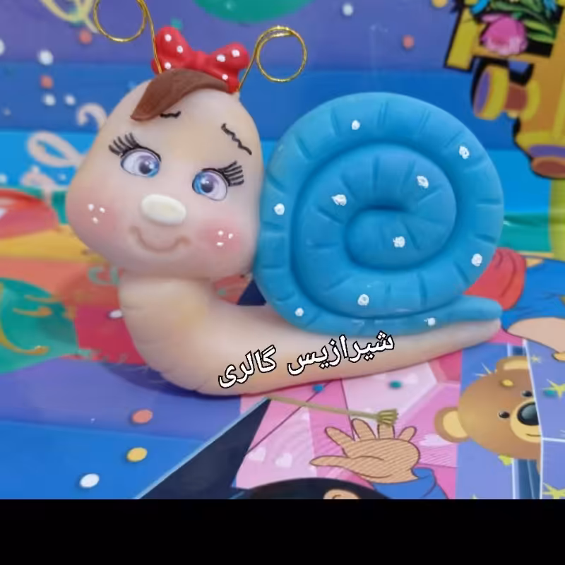 تاپر خمیری کیک طرح حلزون