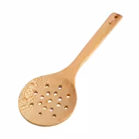 کفگیر چوبی گرد سوراخ دار چوبلمه