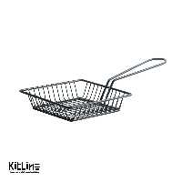 سبد سرو مربعی استیل 3.5×15×15 سانتیمتری مشکی کیچن تک