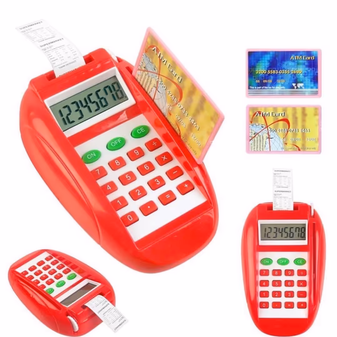 دستگاه کارت خوان باطری خور(ماشین حساب) اسباب بازی