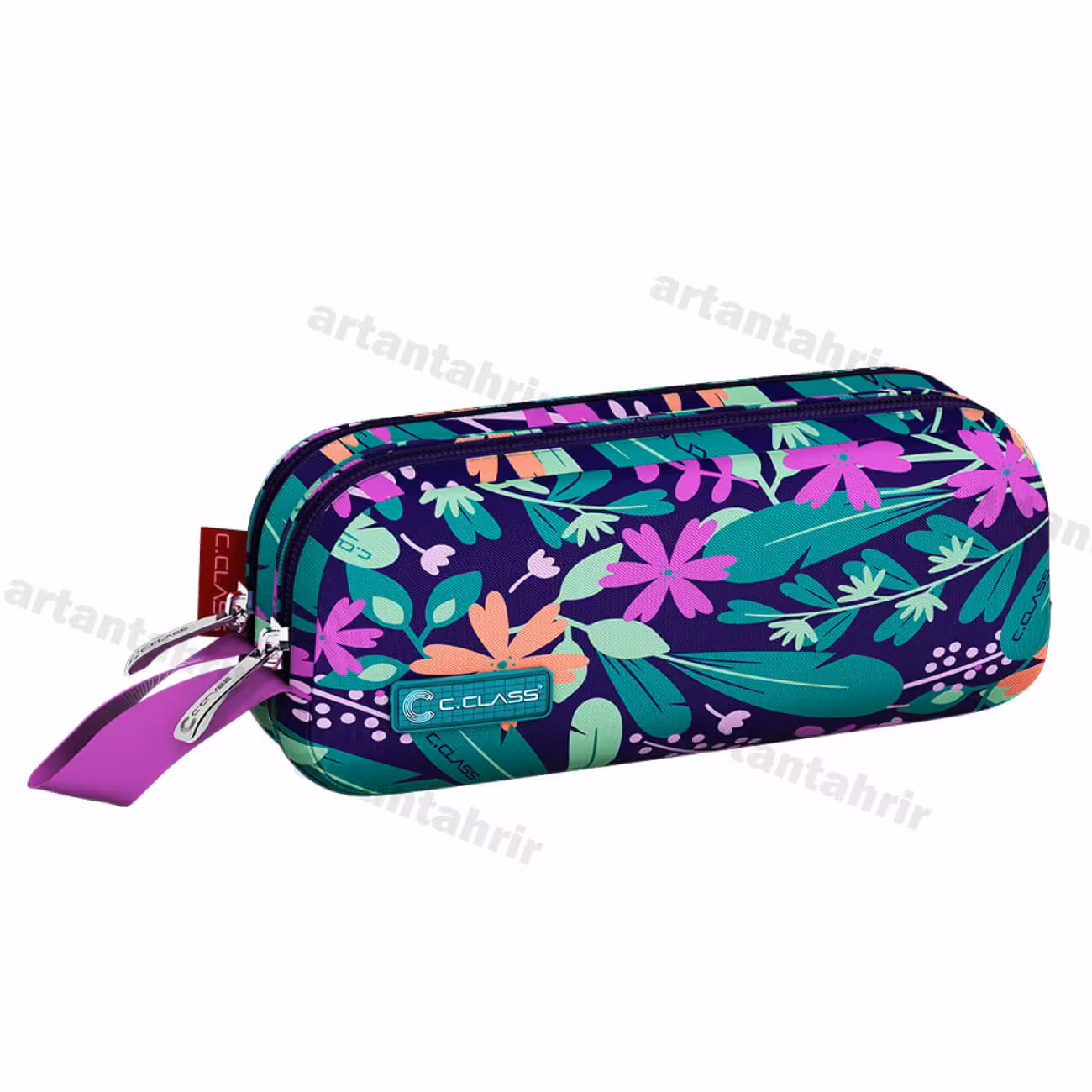 جامدادی 2 زیپ دخترانه سی کلاس بسته 12 عددی