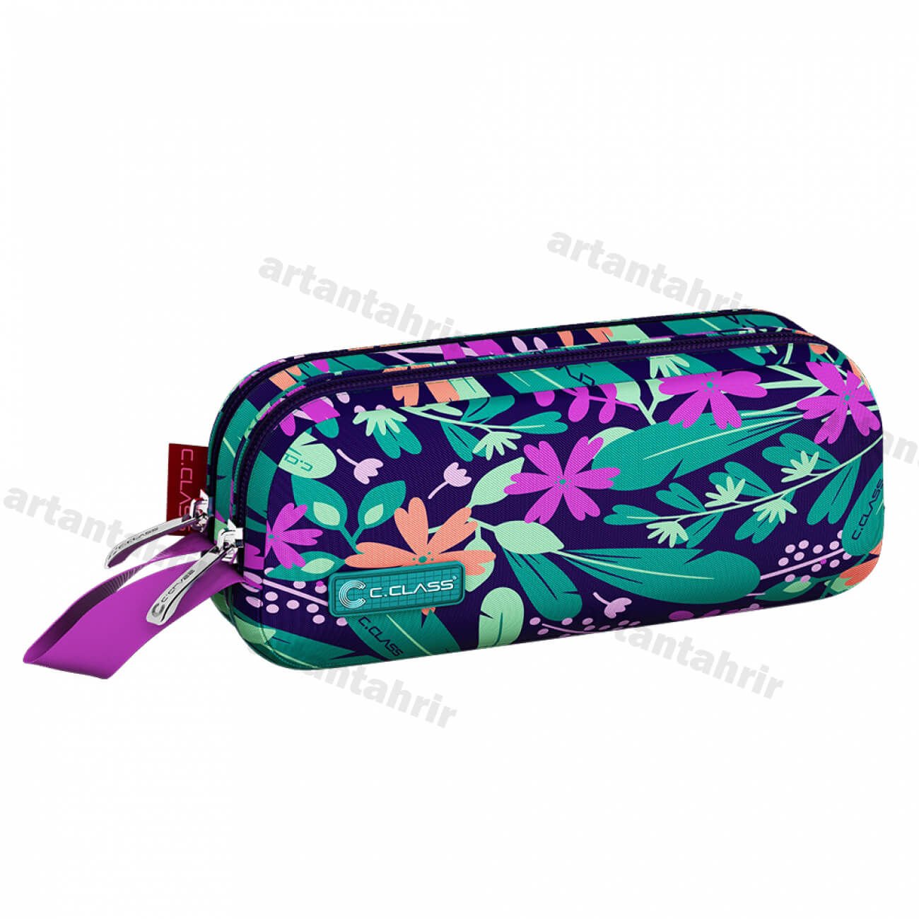 جامدادی 2 زیپ دخترانه سی کلاس بسته 12 عددی