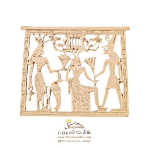 سنجاق سینه مردانه کتیبه گلد BRC181G0