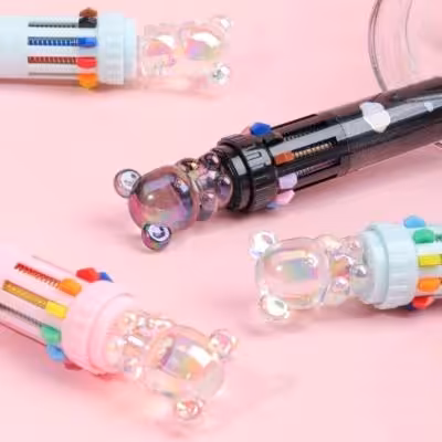 خودکار 10 رنگ خرس کریستالی