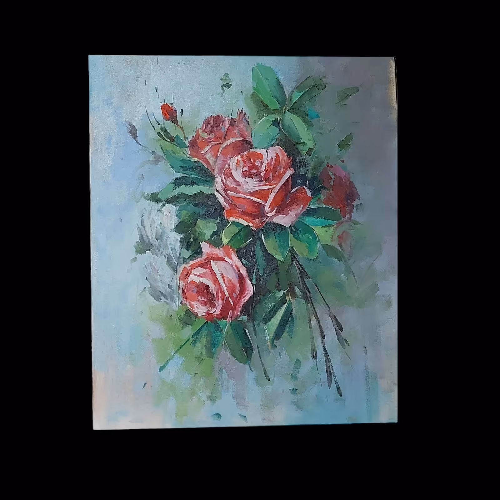 تابلو نقاشی رنگ روغن سبد 