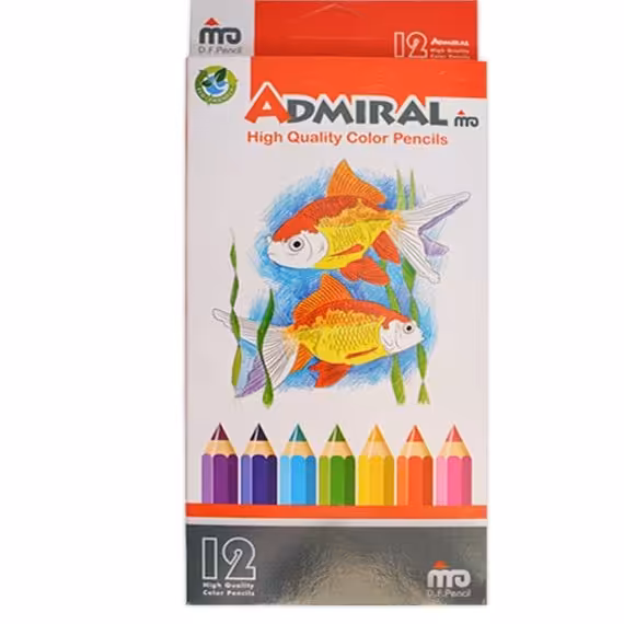 مداد رنگی 12 رنگ ادمیرال