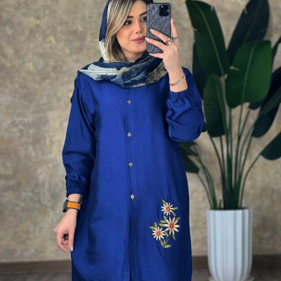 مانتو اسپرت زنانه بابوس مدل سه گل بابونه