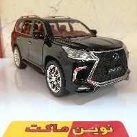 ماکت فلزی ماشین لکسوس Lexus LX570 رنگ مشکی مقیاس 124 طول حدود 20 سانتی متر