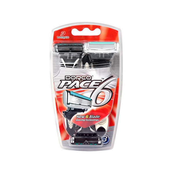 خودتراش مردانه دورکو مدل Pace 6 بسته 3 عددی