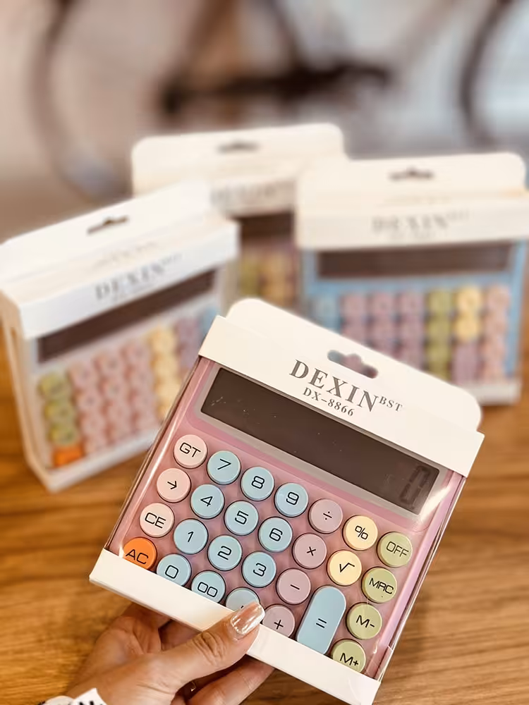 ماشین حساب رنگی خورشیدی کد001906