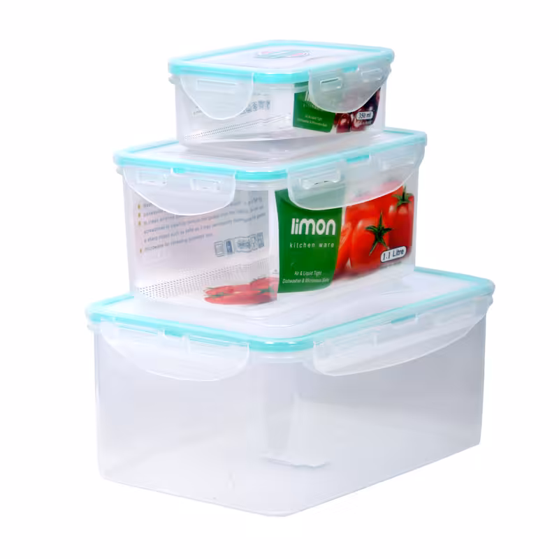 ظرف نگهدارنده لیمون کد 885 مجموعه 3 عددی