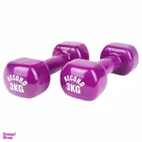 دمبل رکورد مدل 218 وزن 3 کیلوگرمی بسته 2 عددی