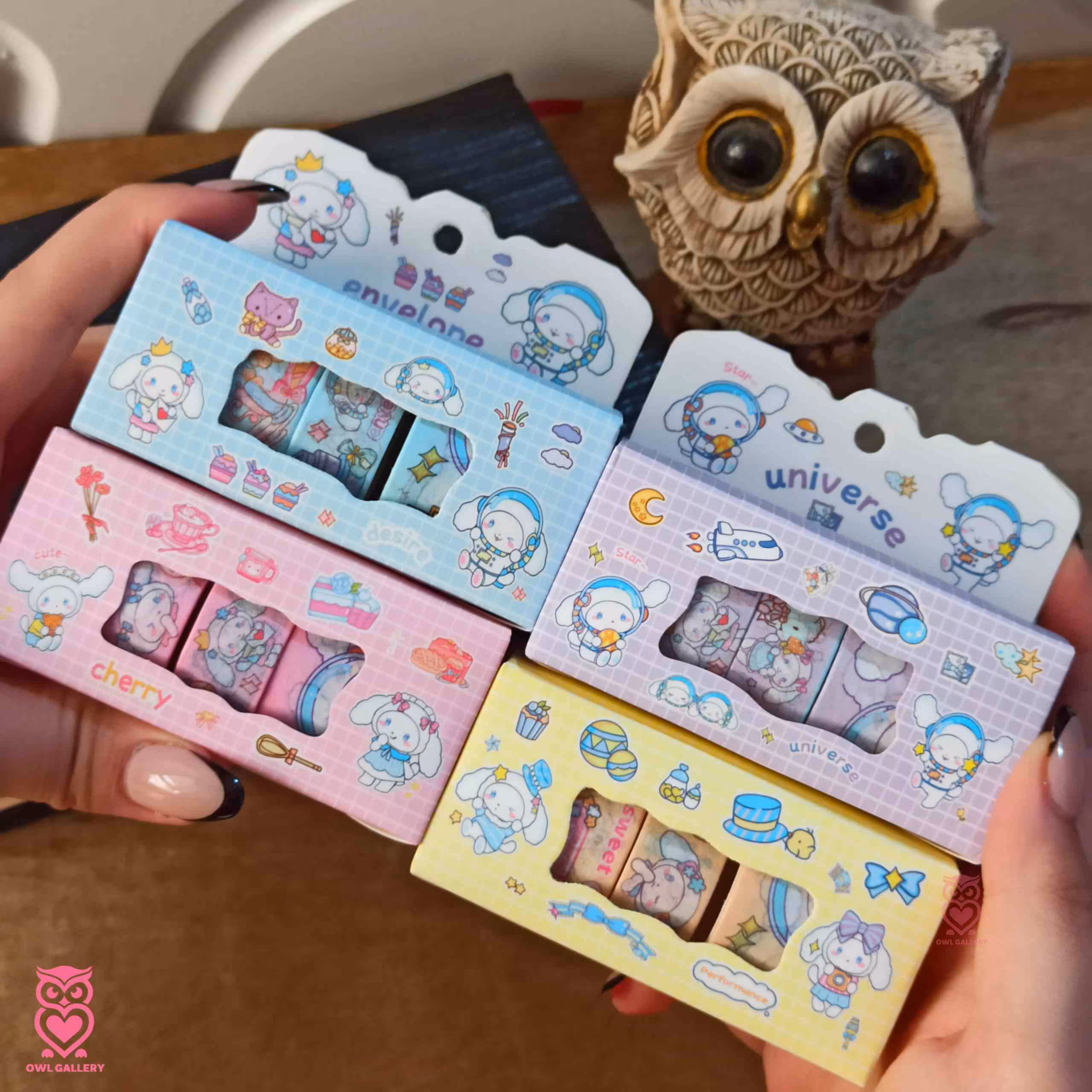 بسته 4 عددی چسب واشی پهن و باریک طرح سینمارول