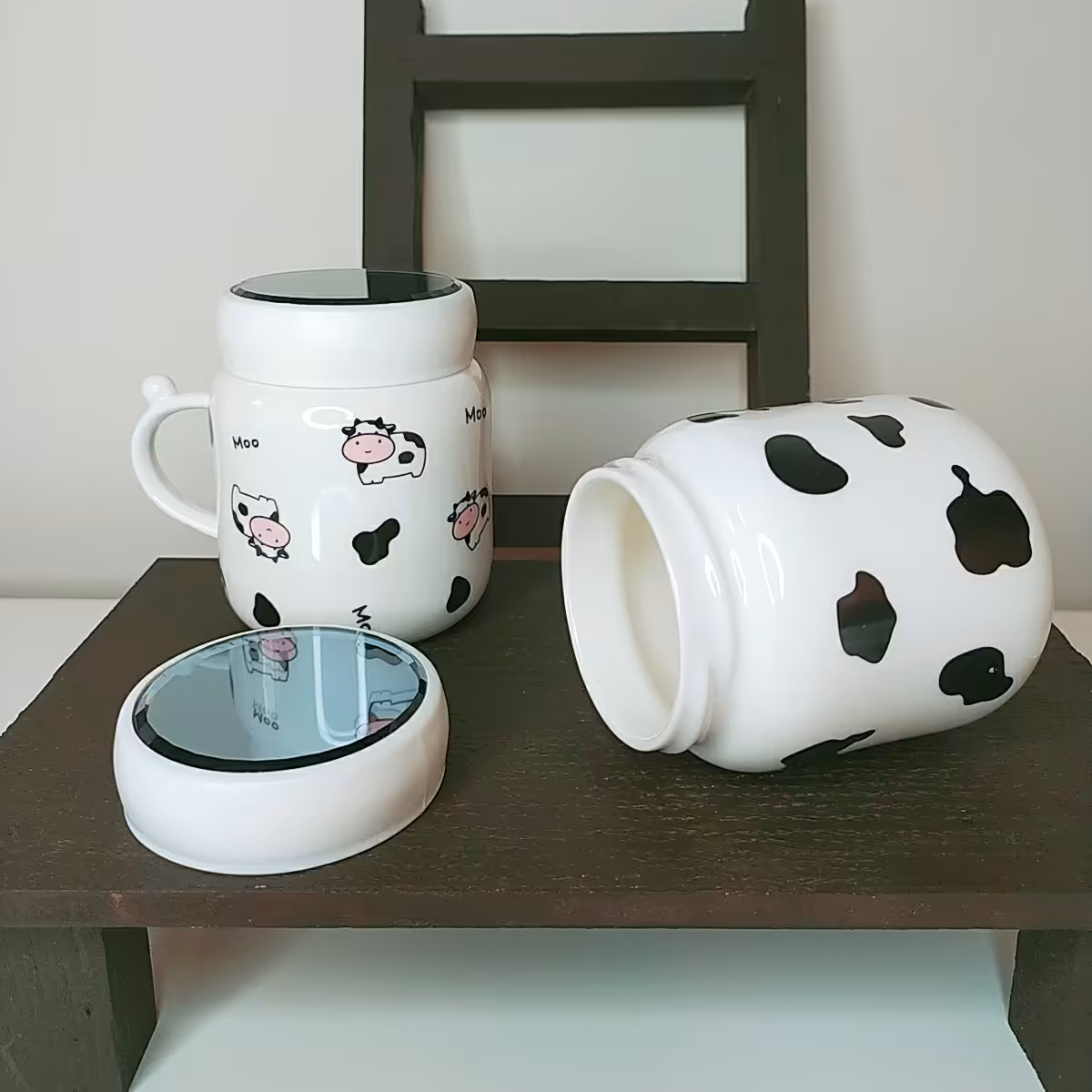 ماگ درب آینه ای طرح گاو