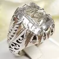 انگشتر در نجف نقره دست ساز خطی ماشاالله