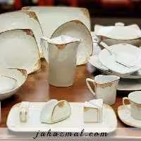 سرویس چینی پردیس طرح بوگاتی طلایی 105 پارچه کد 484b