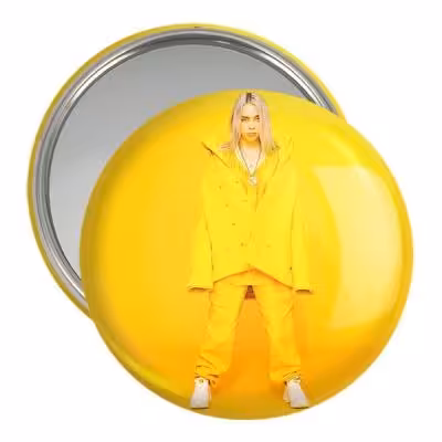 آینه جیبی خندالو مدل بیلی آیلیش Billie Eilish کد 2761