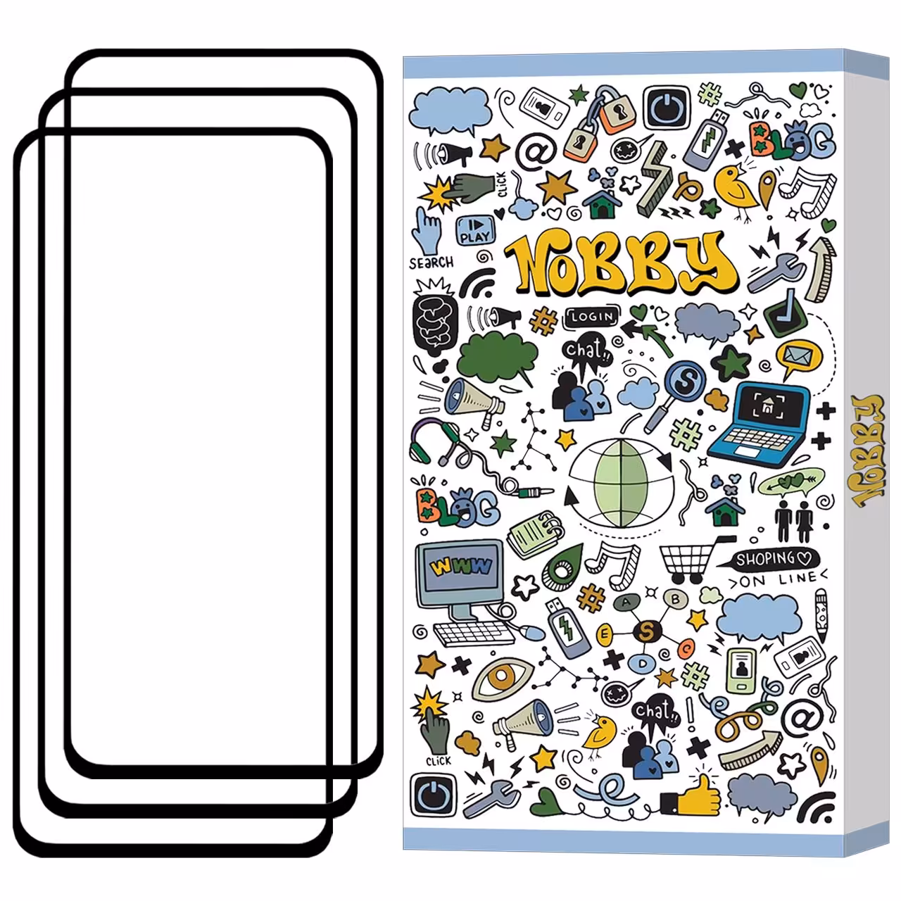 گلس تمام صفحه مناسب برای گوشی موبایل سامسونگ Galaxy A53 پک 3 عددی