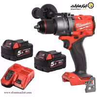 دریل شارژی چکشی میلواکی براشلس لیتیوم 18 ولت مدل M18FPD3-502