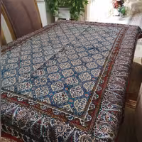 رومیزی صادراتی 4 نفره قلمکار سایز 100 در 150 طرح شیخ لطف الله