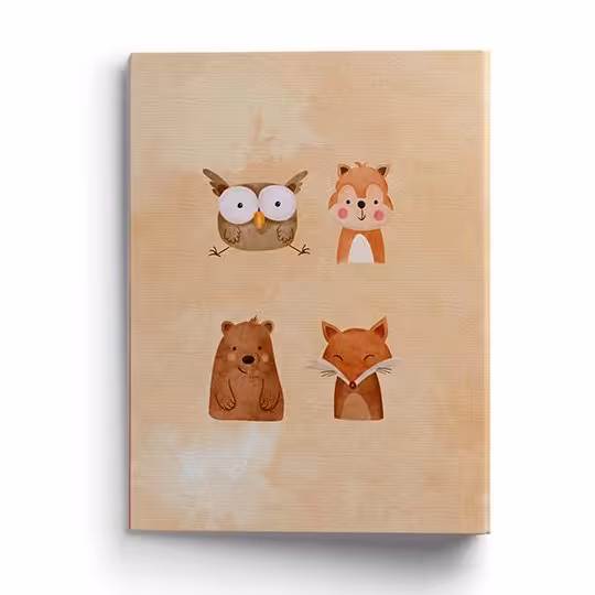 کلاسور 26 حلقه سنجاب کیوت جلد گلاسه قفل پلاستیکی