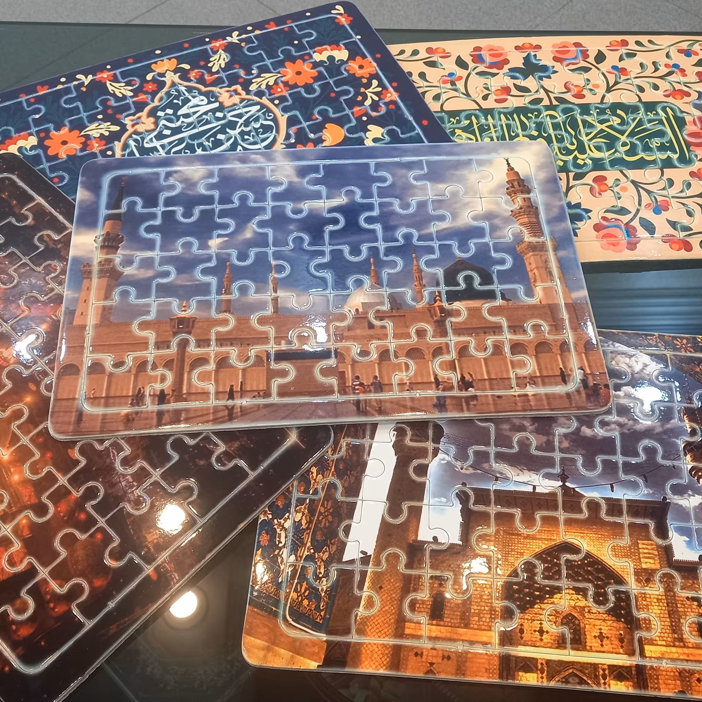 چاپ عکس دلخواه روی پازل چوبی سایز A5  