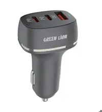 شارژر فندکی گرین لاین مدل GN2PD1QCCCBK توان 50 وات