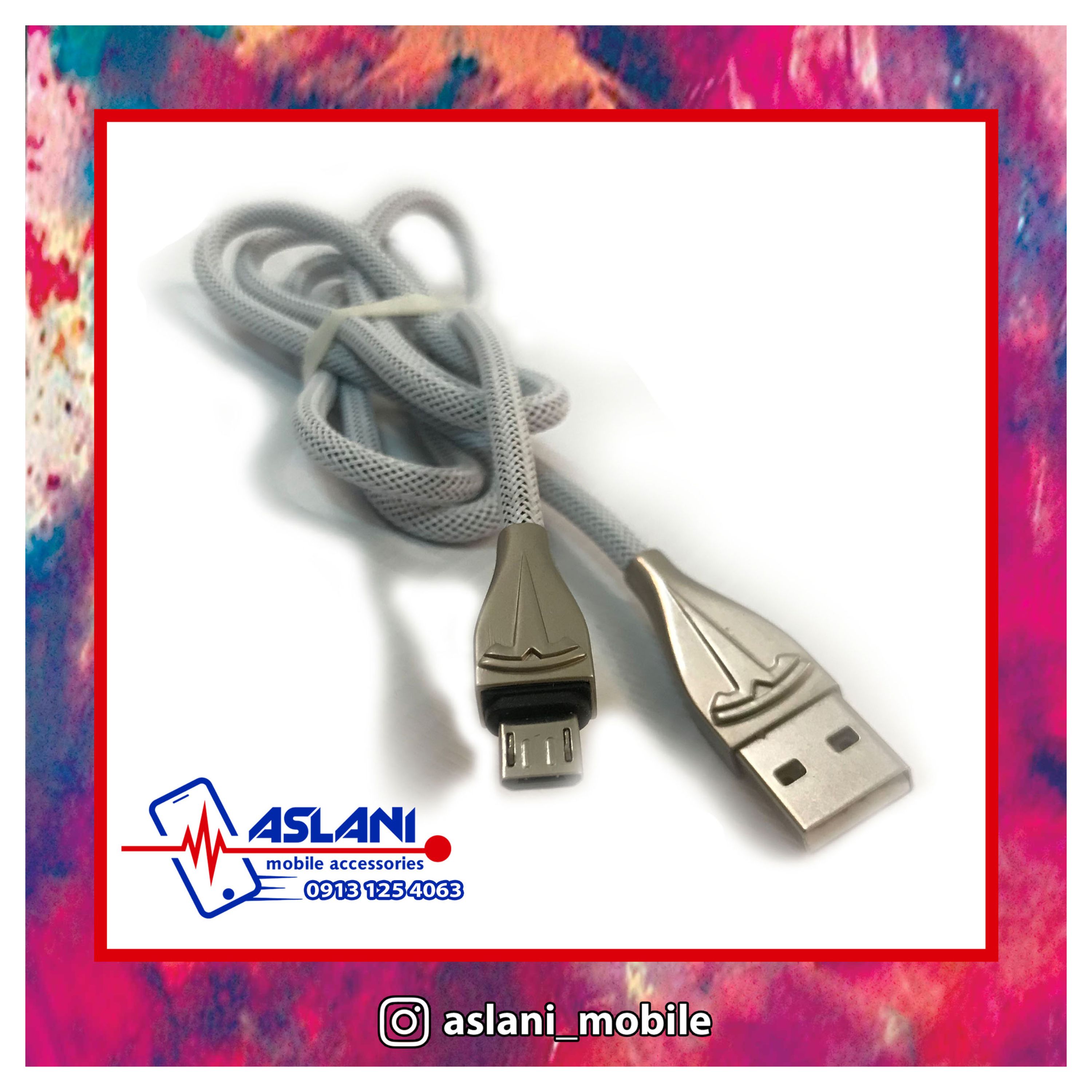 کابل شارژ دیتا 100 سانتی متر مدل PE 3A