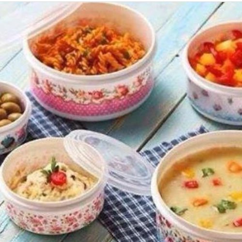 ظروف 5تیکه گرد رادیانت فریزری و ماکروفری(ارسال رایگان)