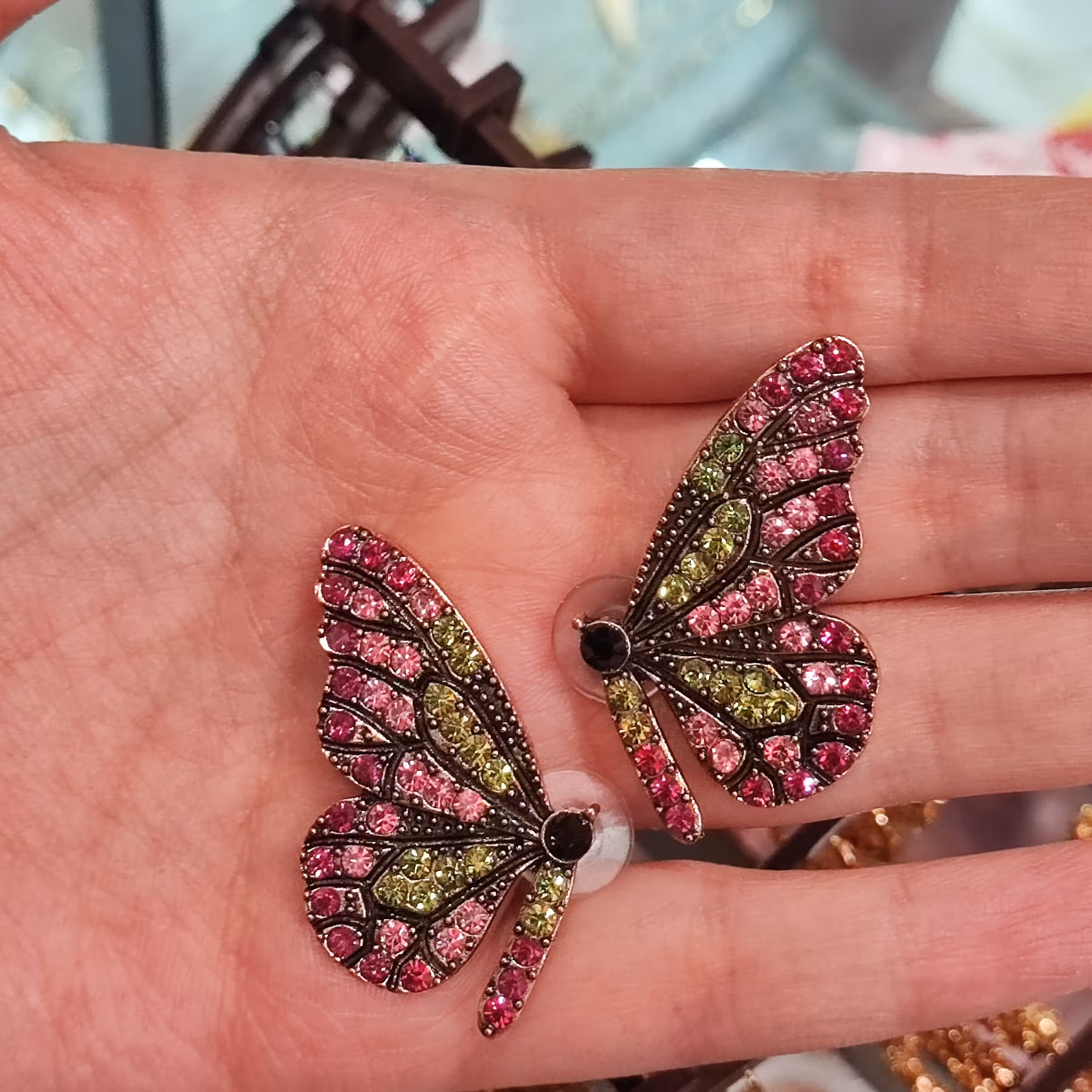 گوشواره فشن طرح پروانه 