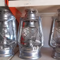 فانوس نفتی سوز متوسط  نمره6،  برند شبا افروز بدون رنگ ارتفاع26سانت نو و آکبند 