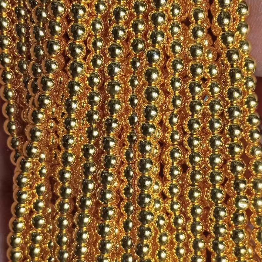 سنگ حدید طلایی براق سایز 4 در بسته های ده عددی