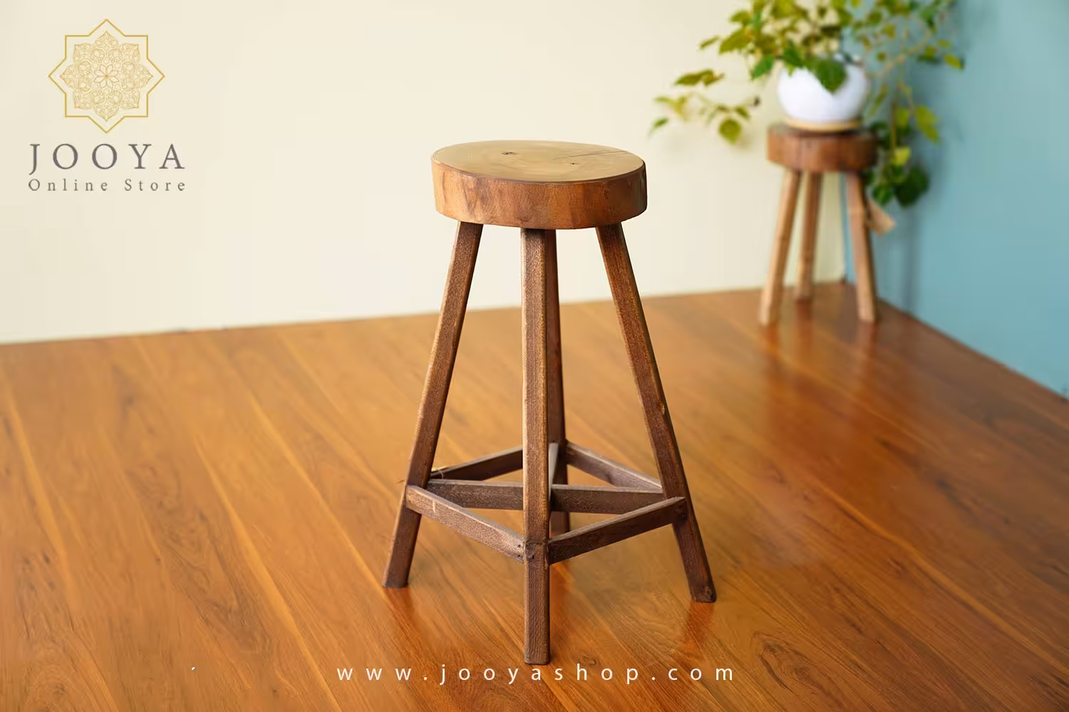 چهارپایه چوبی سنجد