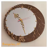 ساعت دیواری رزینی طرح ژئود قطر 40 سانت با موتور آرامگرد بی صدا تلفیق با آینه
قابل سفارش در رنگ های مختلف ست با مبلمان