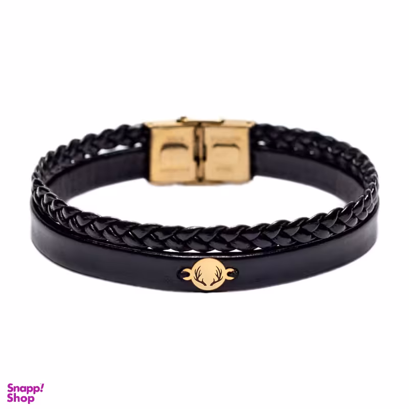 دستبند طلا 18 عیار مردانه لیردا مدل شاخ گوزن کد 263