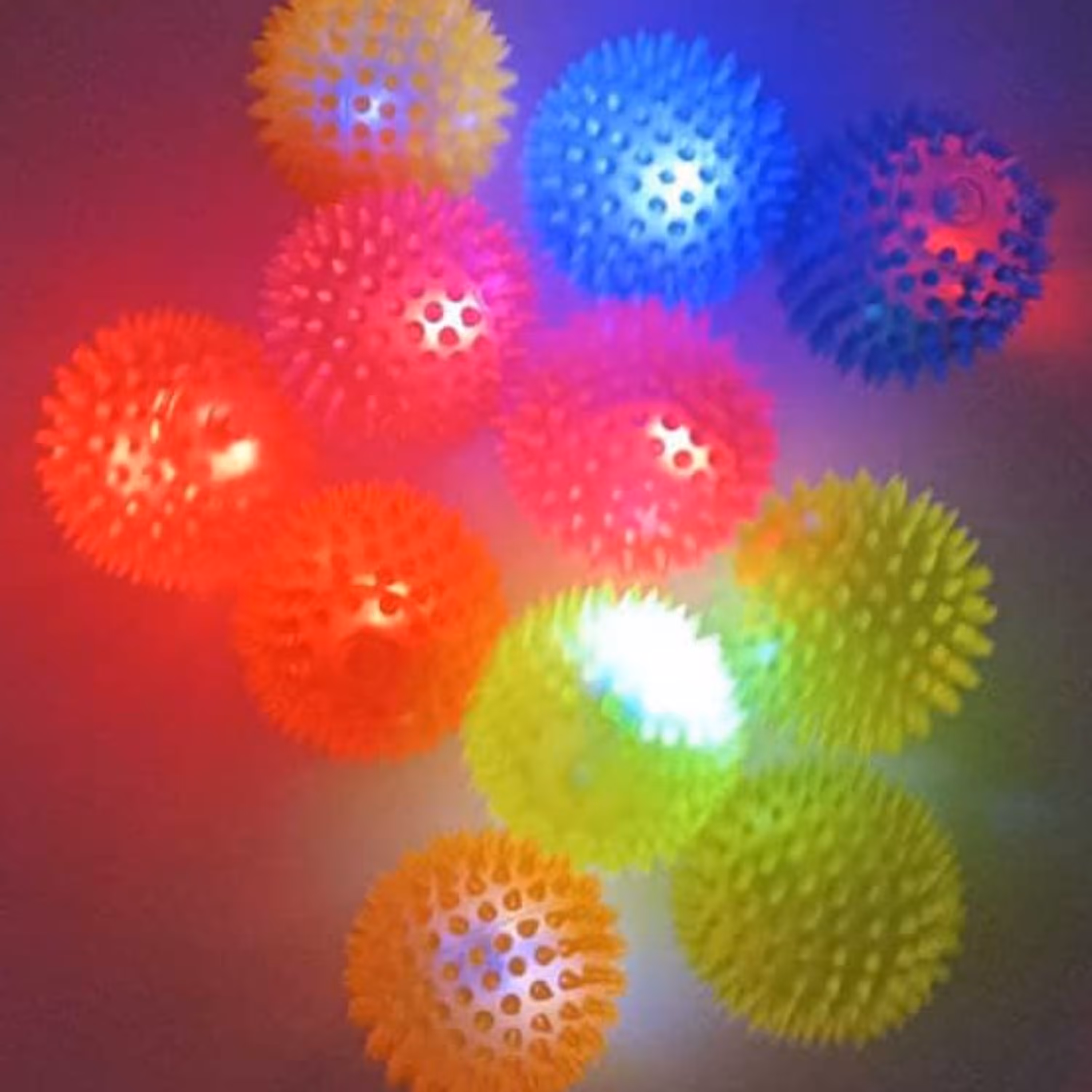 توپ سوتی و چراغدار رنگارنگ