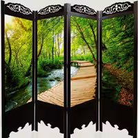 پاراوان پارتیشن متحرک سبز(ارسال پس کرایه)