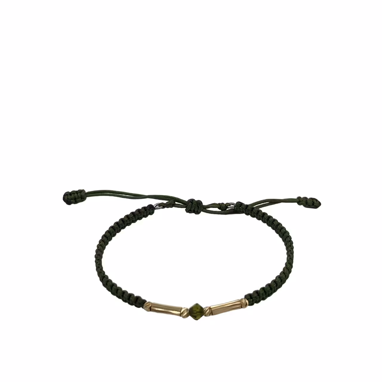 دستبند طلای 18 عیار تلفیقی سنگ و بند پارچه ای کدDP56