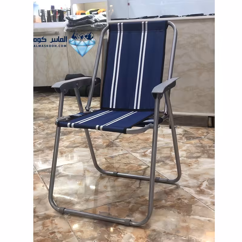 صندلی تاشو مسافرتی رنگ آبی 