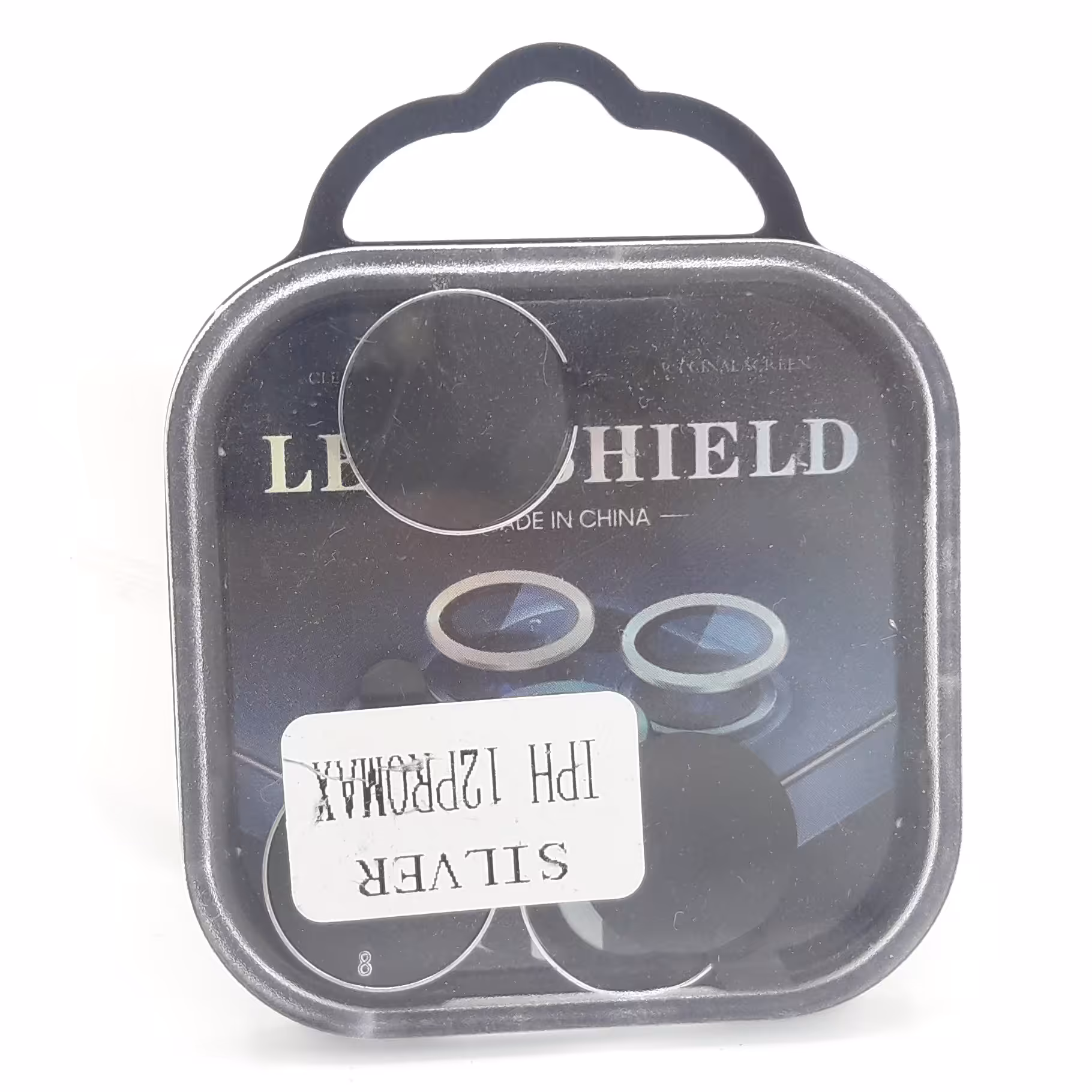 محافظ لنز دوربین فلزی رینگی آیفون12پرومکس رنگ نقره ای