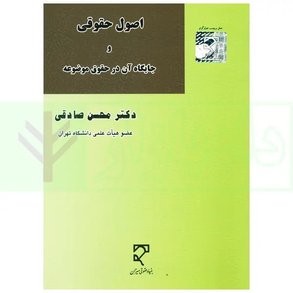اصول حقوقی و جایگاه آن در حقوق موضوعه | دکتر صادقی