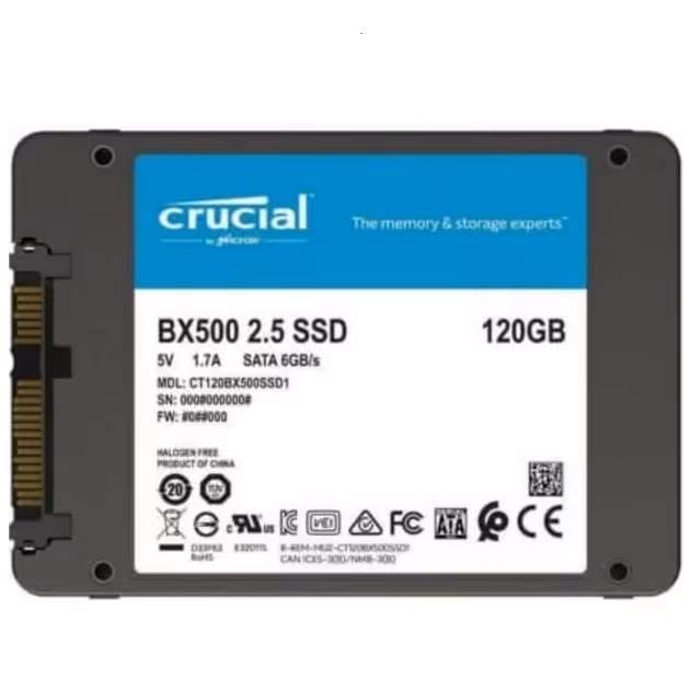 SSD  Crucial BX500  120G