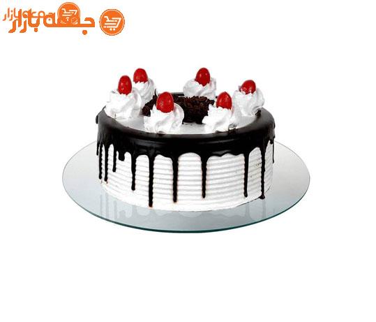 سینی گرد شیشه ای