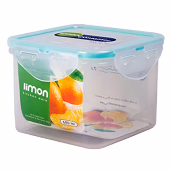 ظرف فریزری مربع 680 میلی لیتری لیمون کد 782