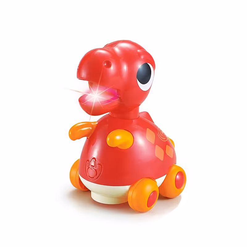 اسباب بازی موزیکال طرح دایناسور قرمز هولی تویز Huile Toys مدل P/6110/GH