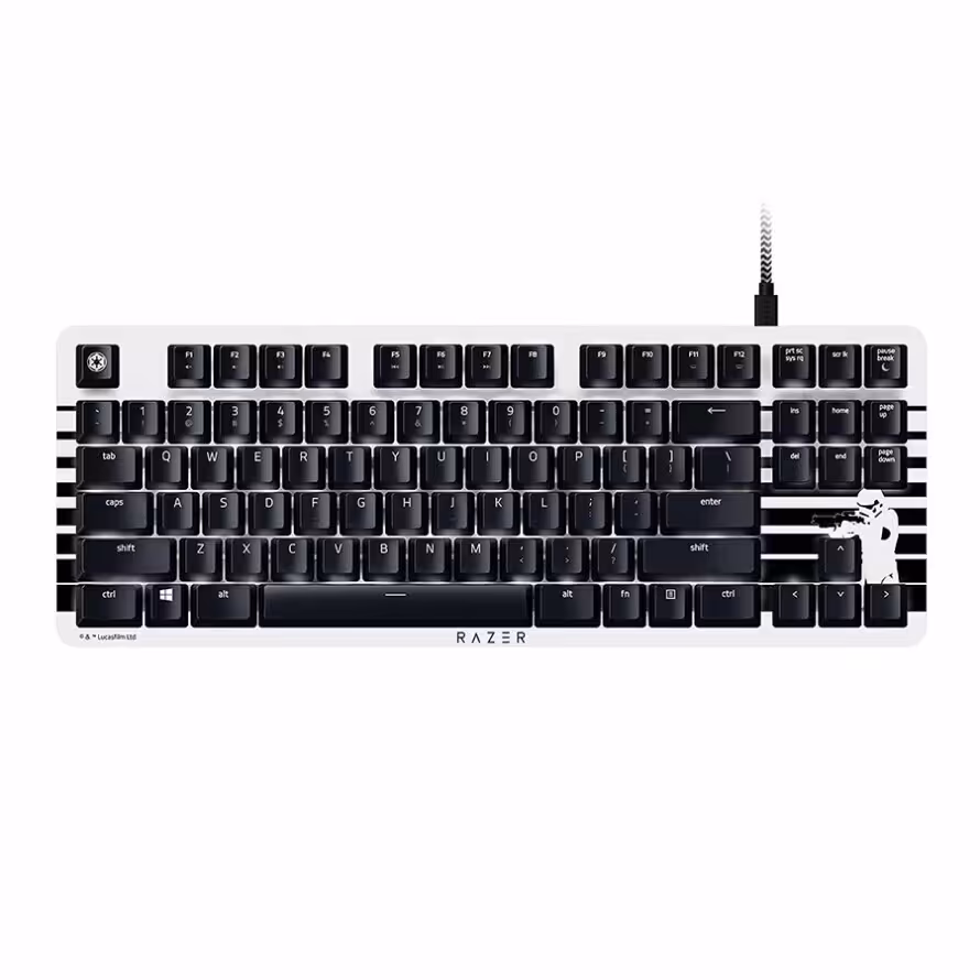 کیبورد مکانیکال گیمینگ ریزر BlackWidow Lite Stormtrooper Edition Orange Switch