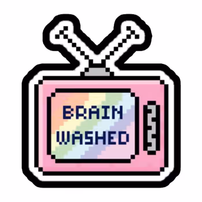 استیکر تزئینی موبایل طرح tv کد 1903