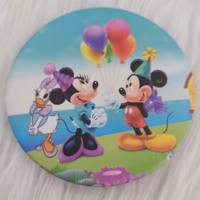 آینه جیبی گرد طرح میکی موس کد pmic111