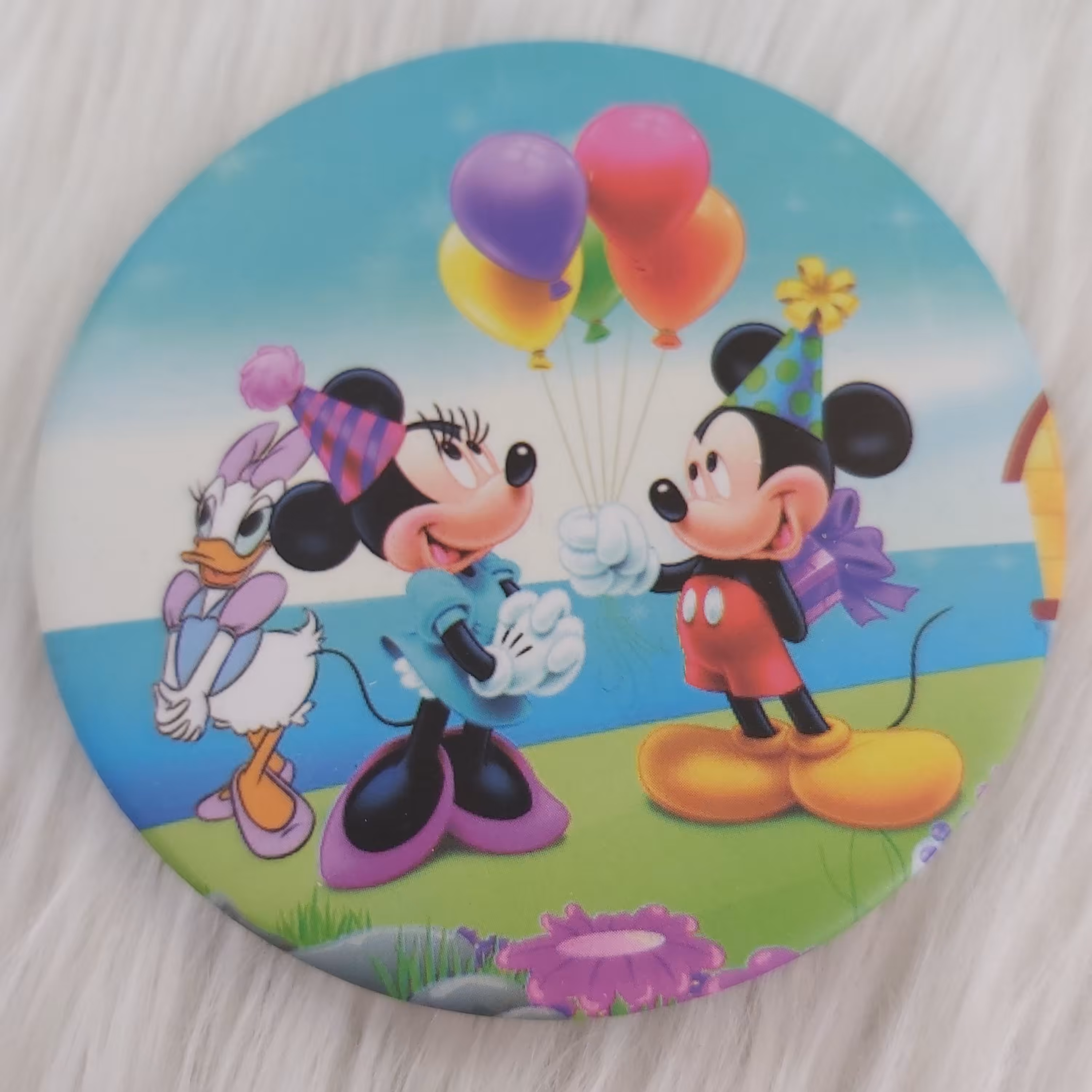 آینه جیبی گرد طرح میکی موس کد pmic111