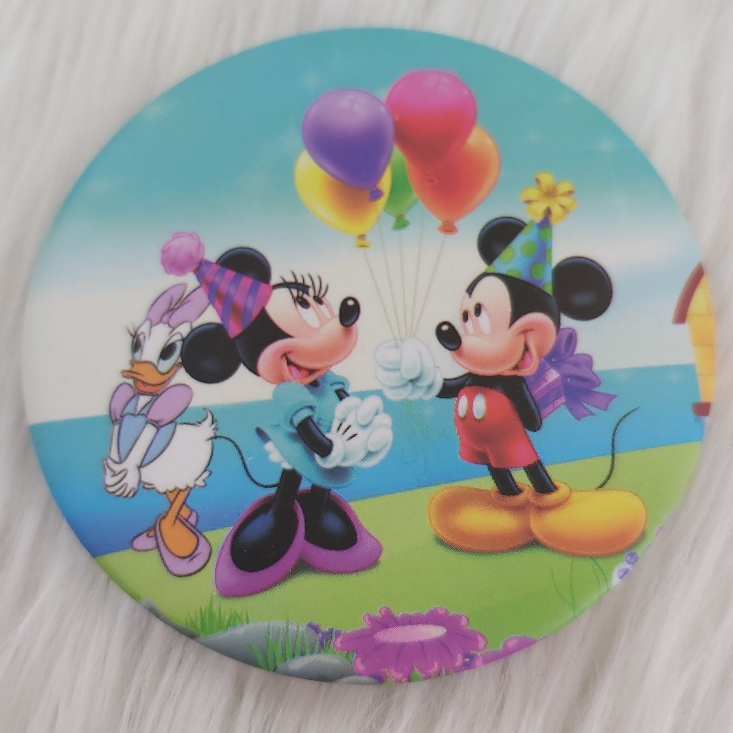 آینه جیبی گرد طرح میکی موس کد pmic111